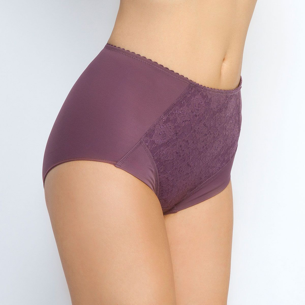 Трусы-макси с высокой линией талии (Размер: 56) (Цвет: пудровый)