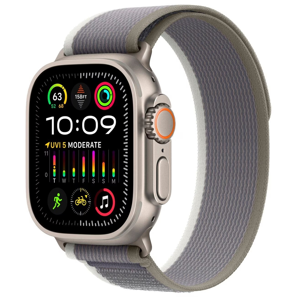 Смарт-часы Apple Watch Ultra 2 49mm Titanium Trail Loop Green/Gray