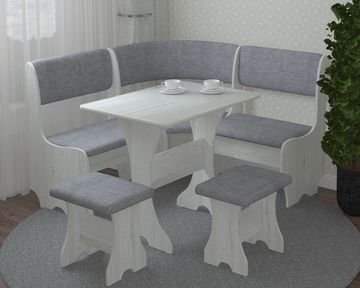 Кухонный уголок КОМПАТТО мягкий SAVANA Plus Ash