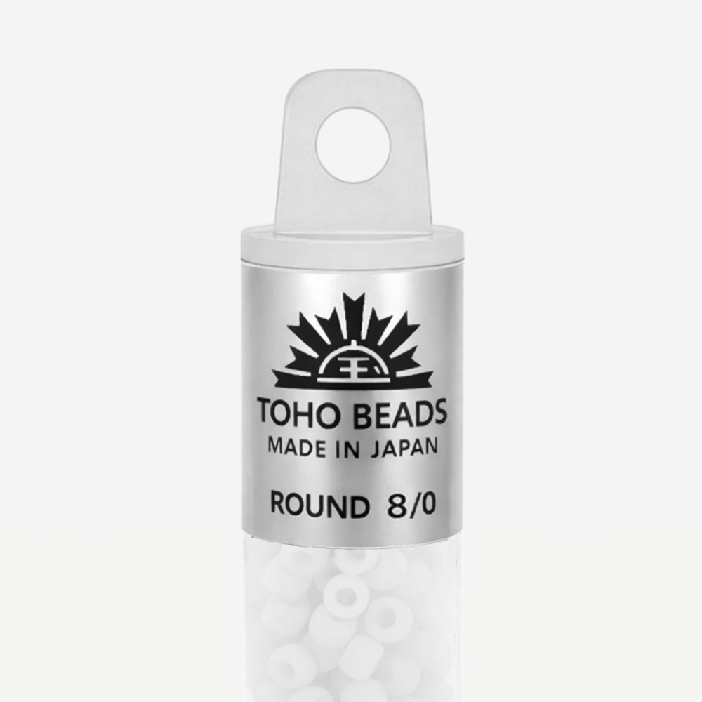 Японский бисер TOHO Round 8/0 (№41), непрозрачный глянцевый