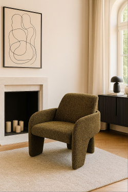 Кресло CUBE OTE SEA-360 Зеленый, ткань/каркас металл в тканевой обивке OTE SEA 360 ®DISAUR