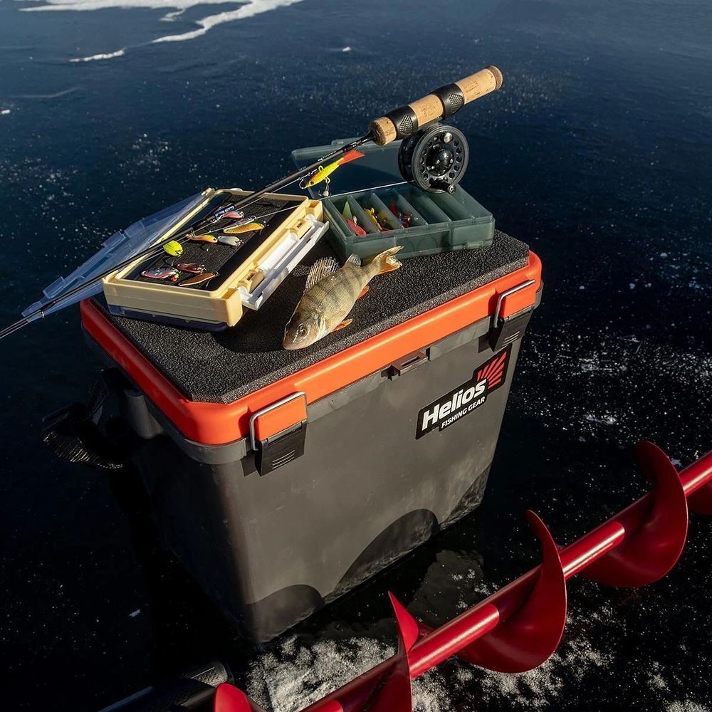 Ящик рыболовный зимний для хранения снастей односекционный