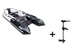 Ривьера 3600 СК Компакт серый/черный + BST 55 L (комплект лодка + электромотор)
