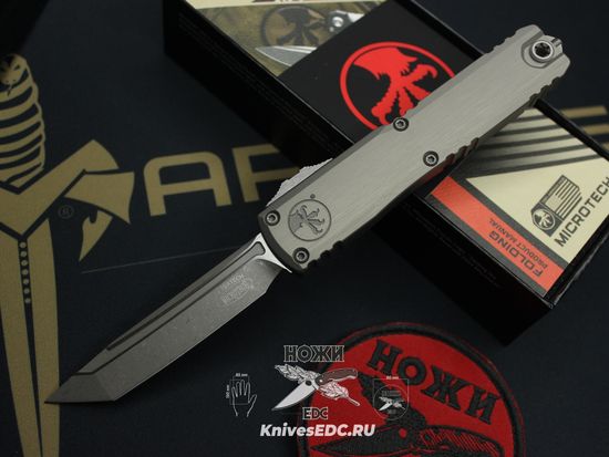 Нож Microtech Ultratech ZBP 1123-10APNC Natural Clear T/E Apocalyptic M390MK - Zero Blade Play