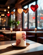 Трансфер переводной - декаль для свечей и гипса день святого валентина 004 А5