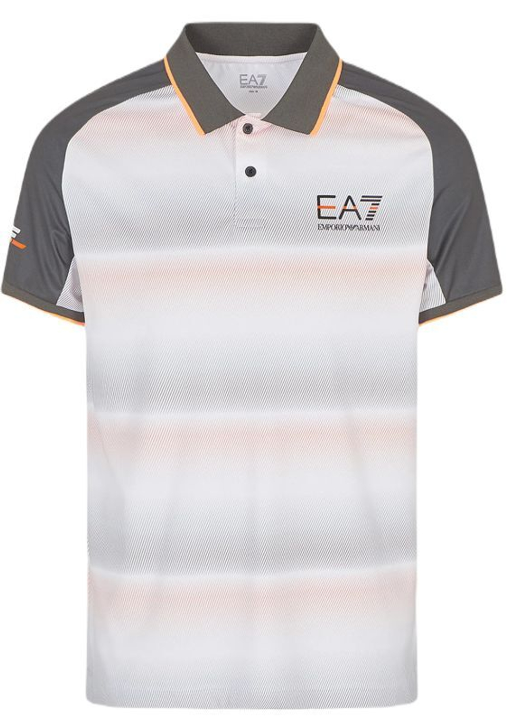 Мужское поло теннисное EA7 Man Jersey Polo Shirt - white