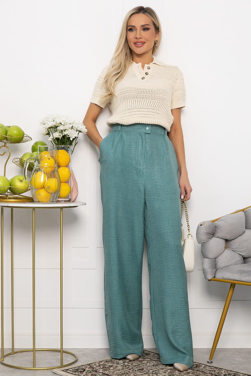 Брюки Скарлет (фисташка) Б13695-13М LT Collection