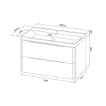 Тумба подвесная IDDIS Cloud X, 100 см, белый, CLX10W0i95