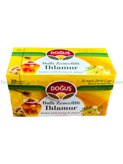 Чай Dogus мёд, имбирь и липа (20 пак)