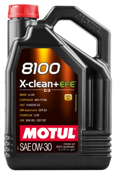 MOTUL 8100 X-CLEAN+ EFE 0W30 (  4л) синтетическое моторное масло