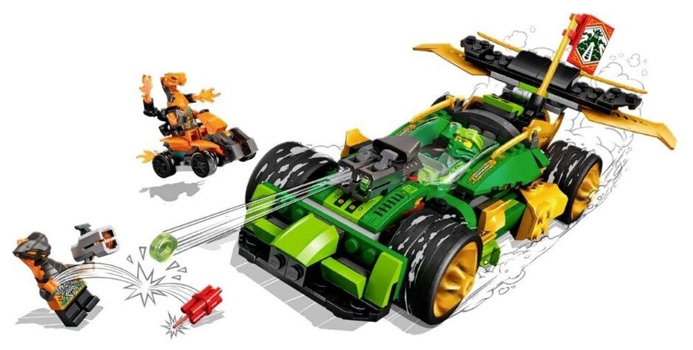 Конструктор LEGO Ninjago 71763 Гоночный автомобиль ЭВО Ллойда