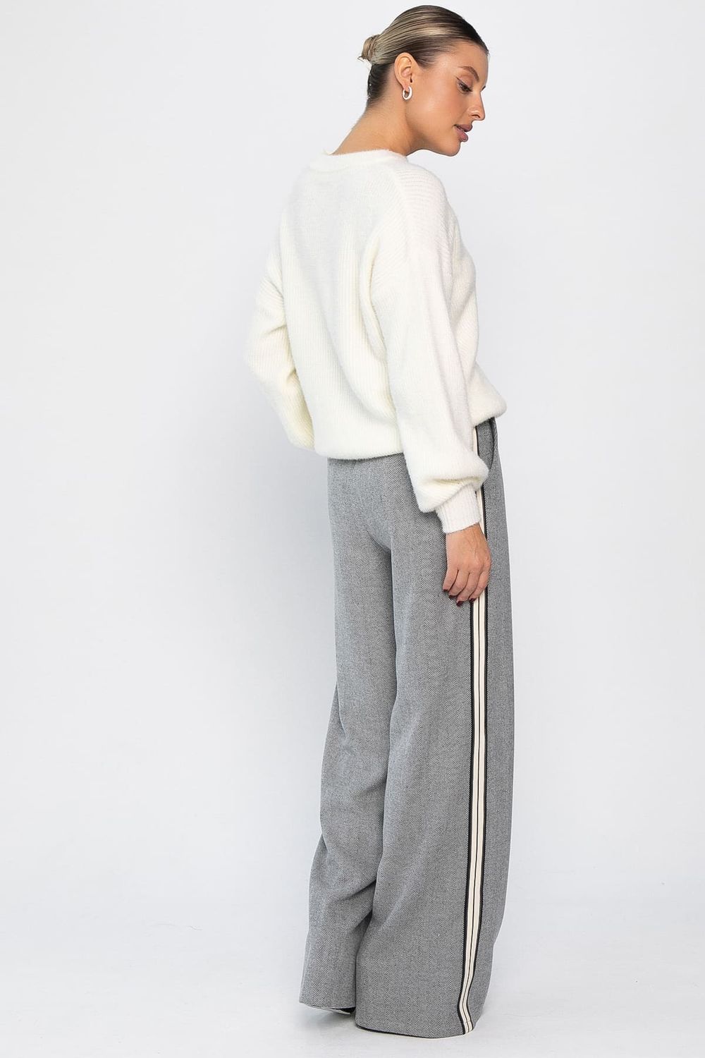 Брюки утепленные трикотажные Вильнюс (серые) Б14452-5М LT Collection