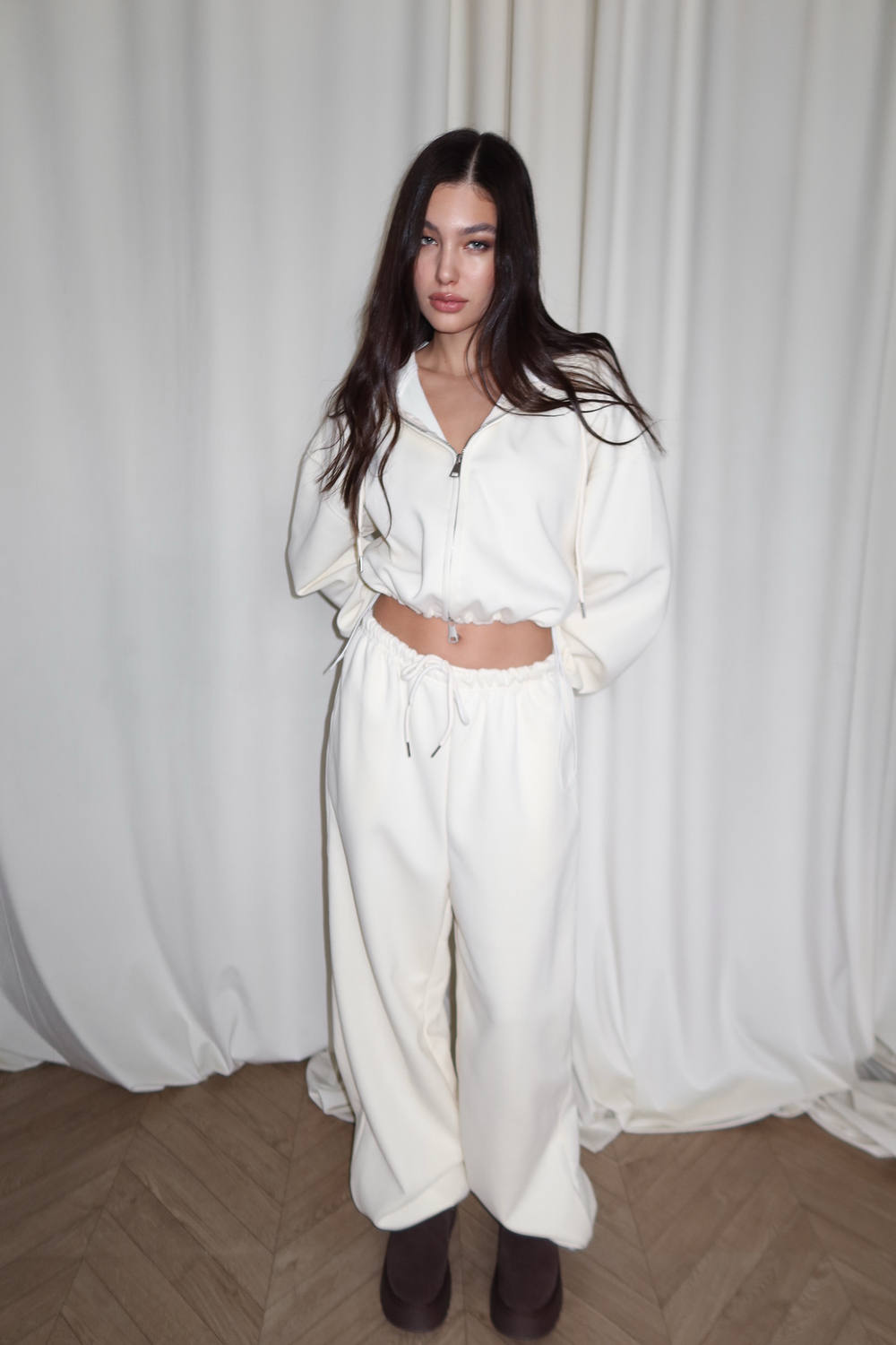 Комплект спортивный, утепленный, худи и брюки