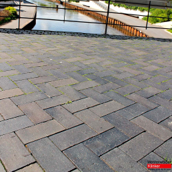 Клинкерная брусчатка Westerwaelder Klinker PK815 Schwarz-bunt Edelglanz , 200x100x52 мм