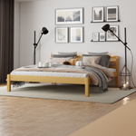 Кровать 180х200, Тарва, двуспальная, из массива дерева, с основанием, бейц, IKEA