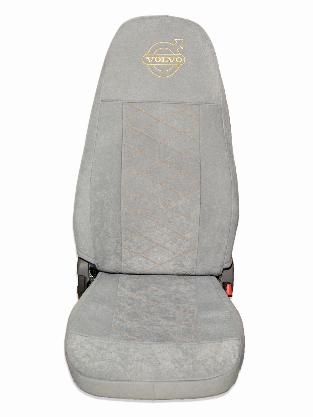 Чехлы VOLVO F: низкие сиденья, подголовники отдельно (велюр, серый)