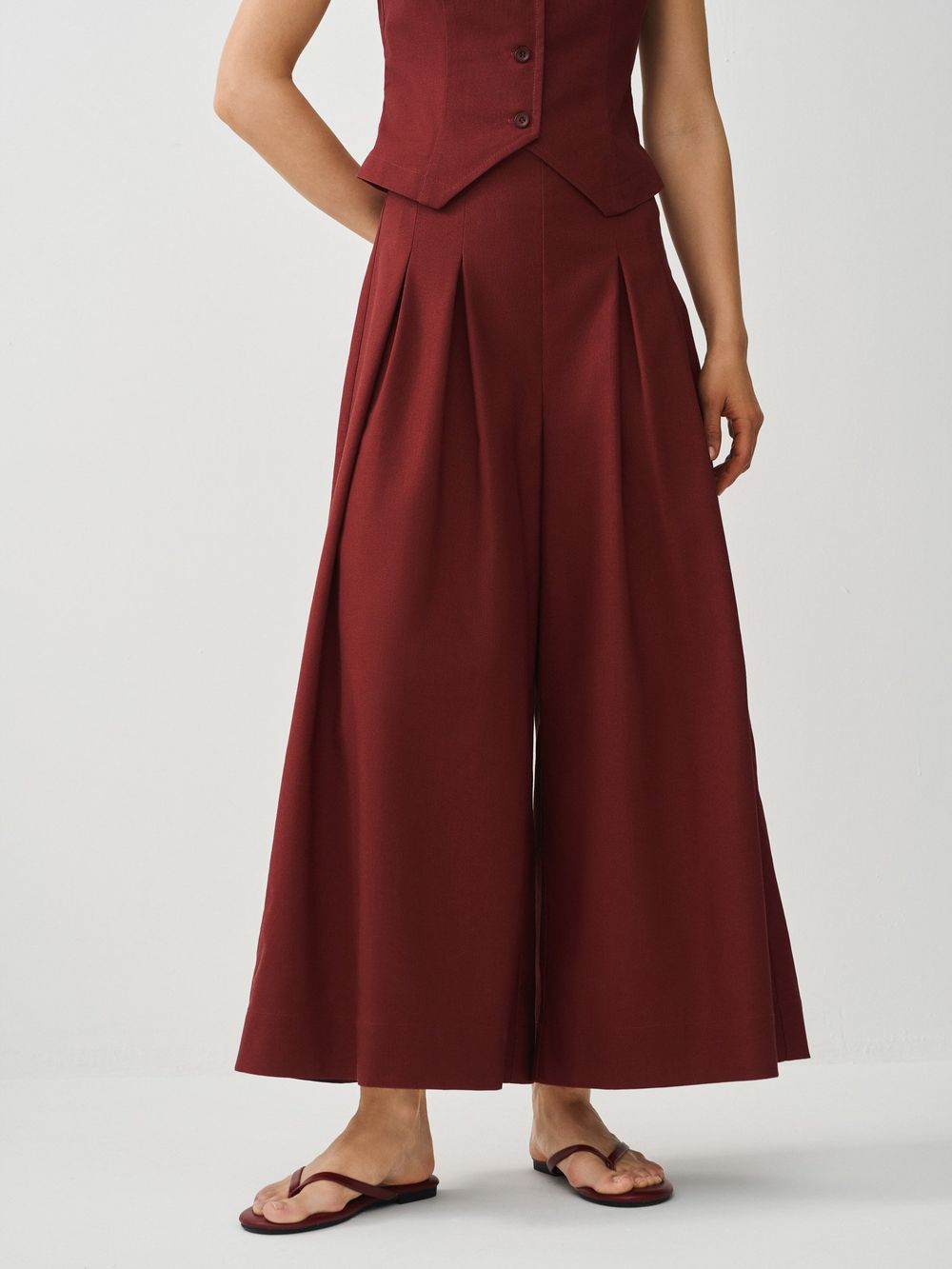 Брюки укороченные "Бордо" женские