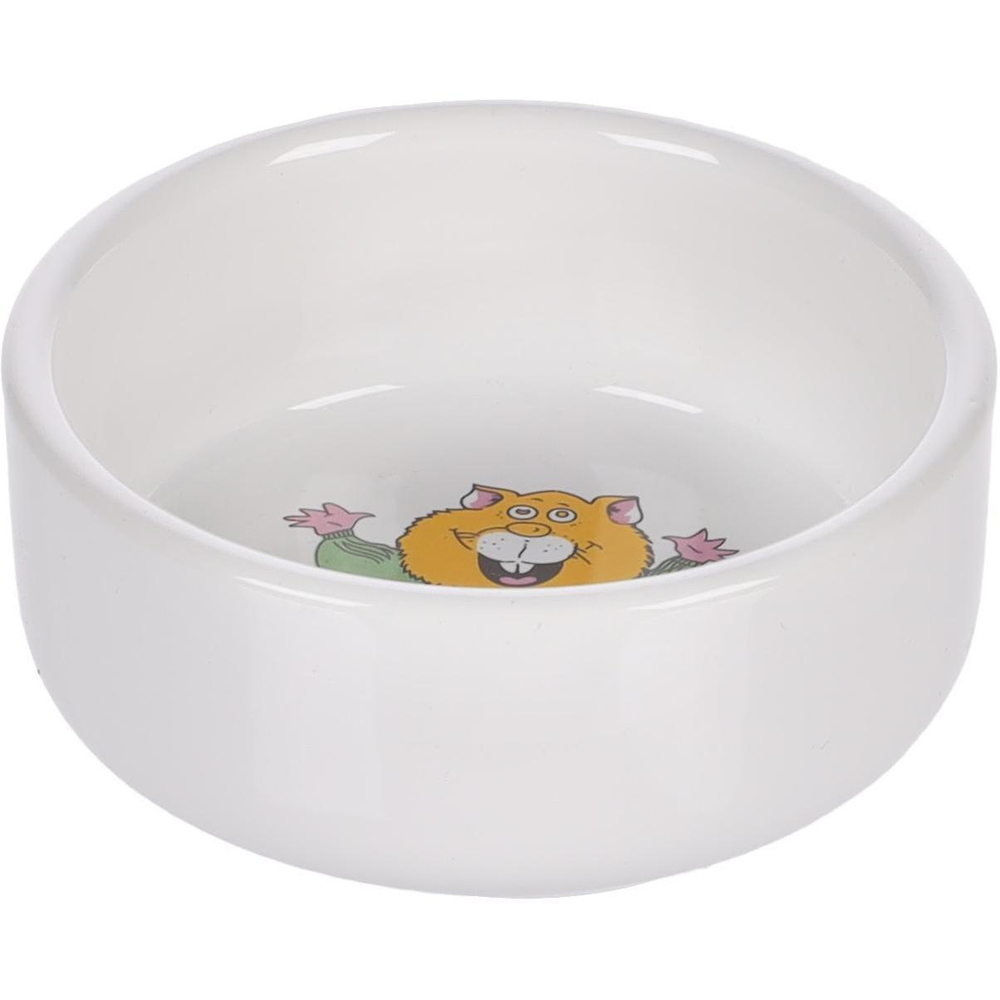 Миска для грызунов Flamingo Marmo, белая