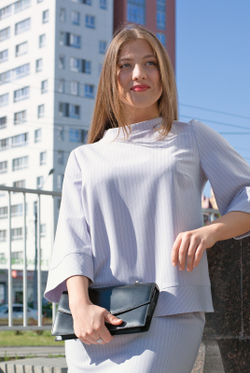 Жакет женский 3304ЛП, полоска #135П043304ЛП