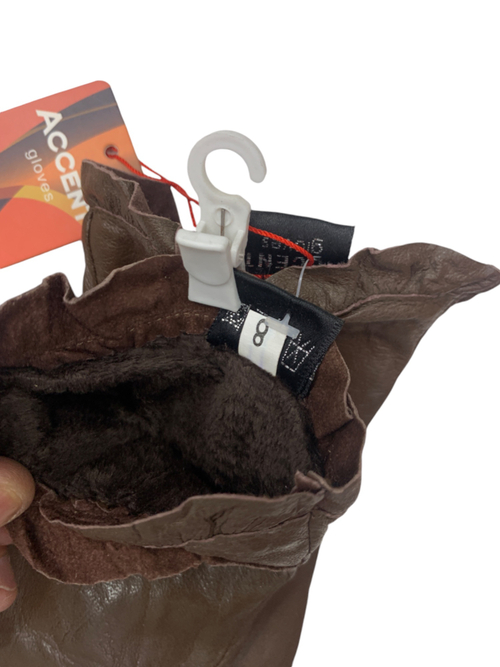 Перчатки. Женские. Материал верха: Кожаные. Подклад: плюш-флис.В упаковке 5 шт.