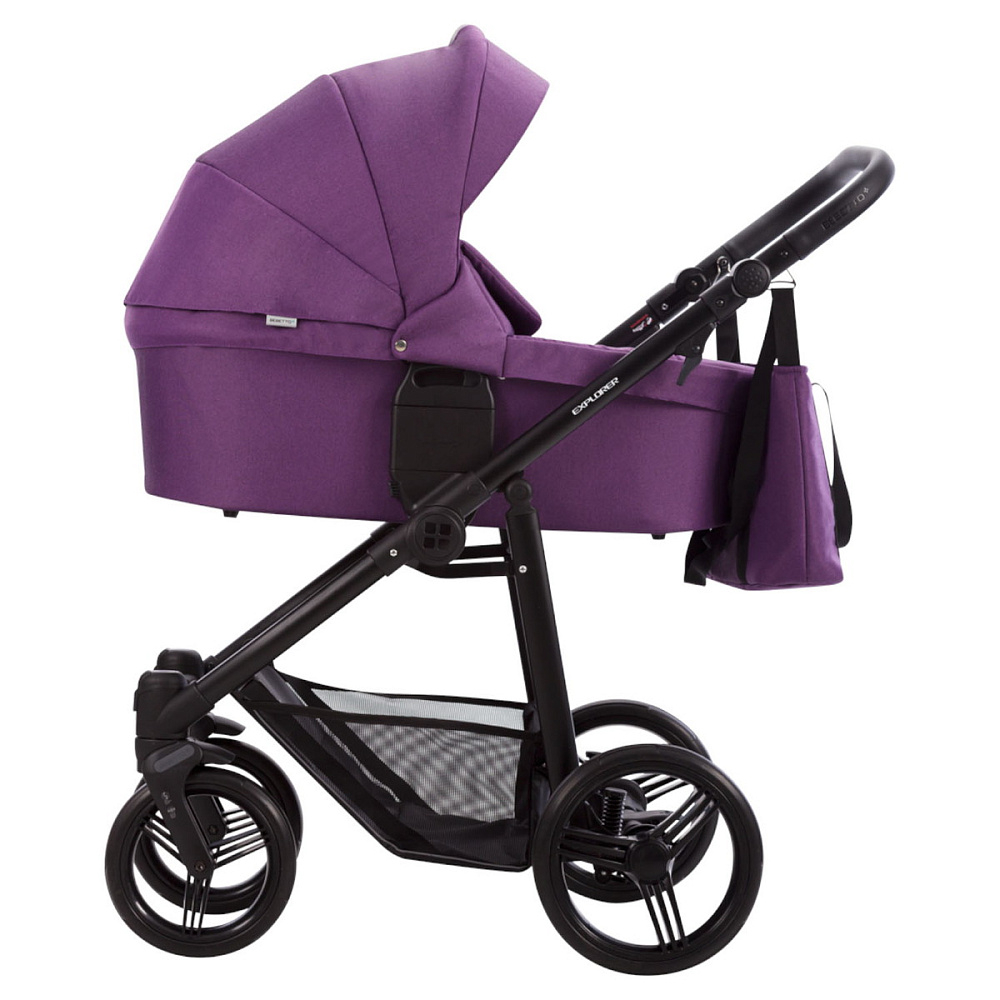 Детская коляска Bebetto Explorer 3 в 1 с автокреслом Avionaut Cosmo 08 фиолетовый