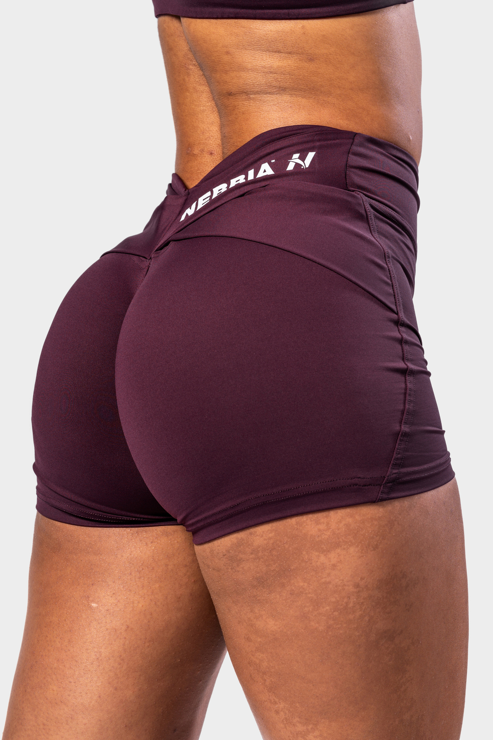 Шорты V-shaping Belt Shorts STRONG BEAUTY 428 Бордовые