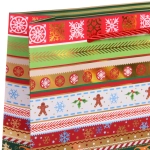 Пакет подарочный «Зимние узоры» 18*23*8 см, микс