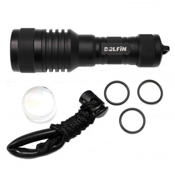 Фонарь DELFiN T15 1200 lm теплый свет