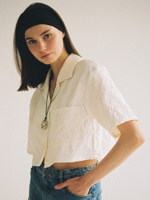 Popcorn cropped shirt