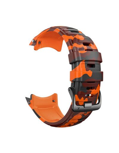 Ремешок 26 мм для Garmin Instinct 2X Solar / Instinct 2X Solar Tactical (Крепление Torch) Камуфляж/Оранжевый