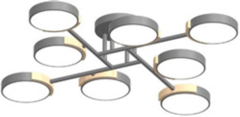 Потолочный светодиодный светильник LED4U L3212-840 GR