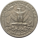 1/4 доллара. (Р) США. Медно-никель. 1985 год. VF