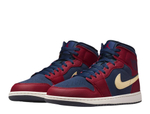 Кроссовки Air Jordan 1 Mid SE Team Red/Obsidian/Pale Vanilla