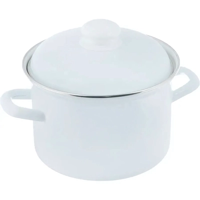 Кастрюля эмалированная 3,0л без рисунка 26-452