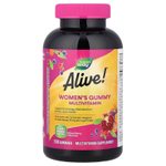 Nature's Way, Alive!®, жевательные мультивитамины для женщин, со вкусом ягодного ассорти, 130 жевательных таблеток
