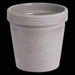 Кашпо для цветов пластиковое 2,35л d-16,5см «Терра» Серый жемчуг