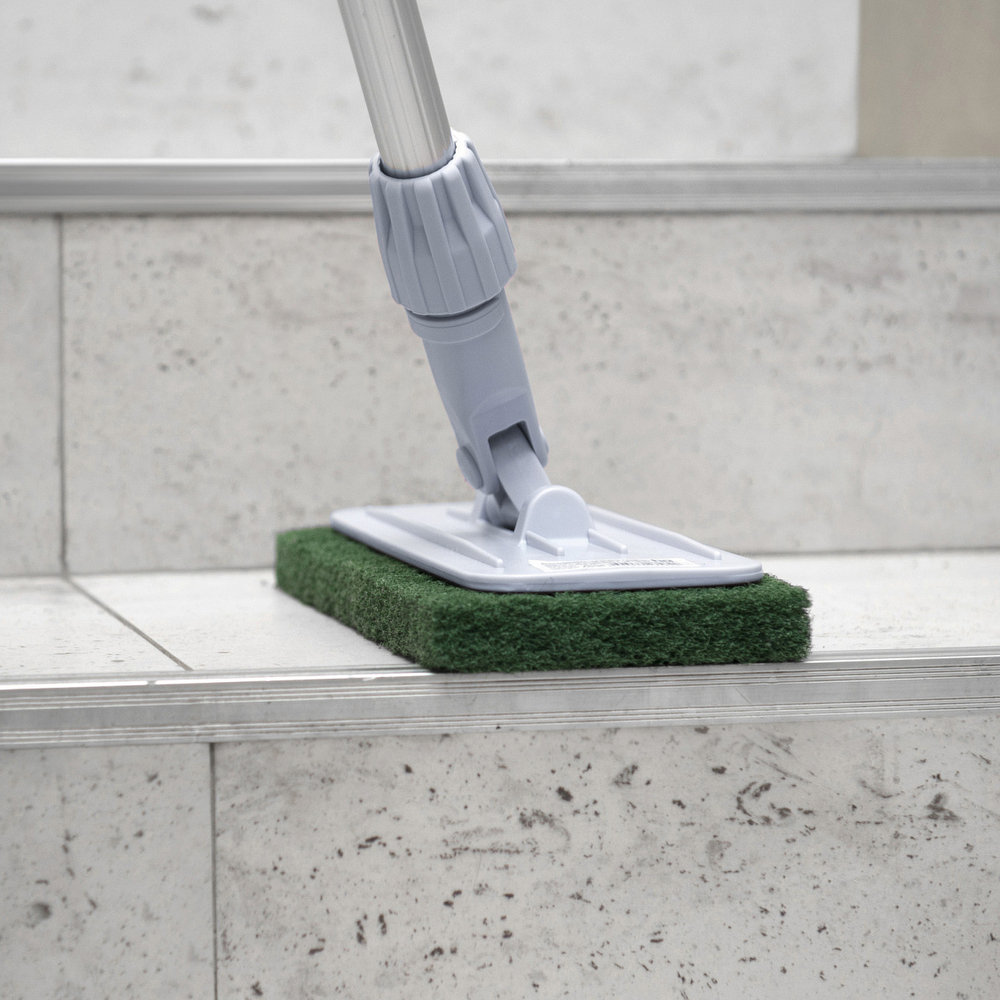 Губка-пад зеленая, средней жесткости, нейлон, 25*12*2см HQ Profiline