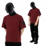 Футболка Heartz «Waveform» Raglan Kimono бордовая