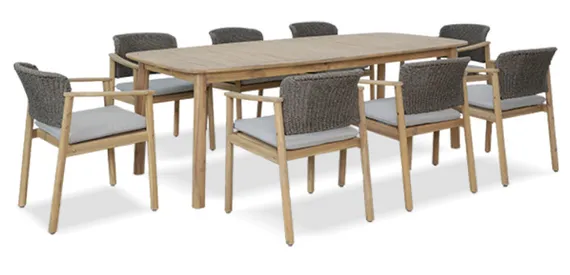 Стол деревянный обеденный Freeport 230х100 см, массив акации