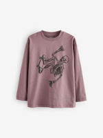 Лонгслив для мальчика Next 683-085, 3 шт., Черный, Сиреневый, Серый