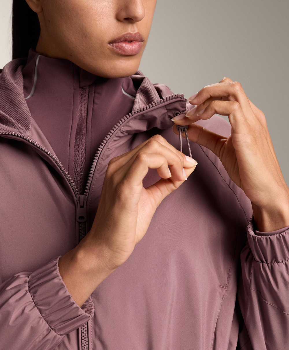 Oysho Водоотталкивающая ветровка, розово-лиловый