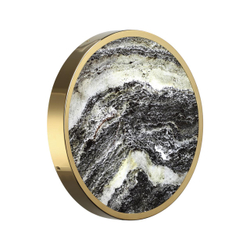 5079/30L L-VISION ODL24 209 зол/серо-бежевый/металл/натур.камень/акрил Настенный светильник с переключ.цветов.темпер. LED 30W 3000К/4000K/6000K BERGI