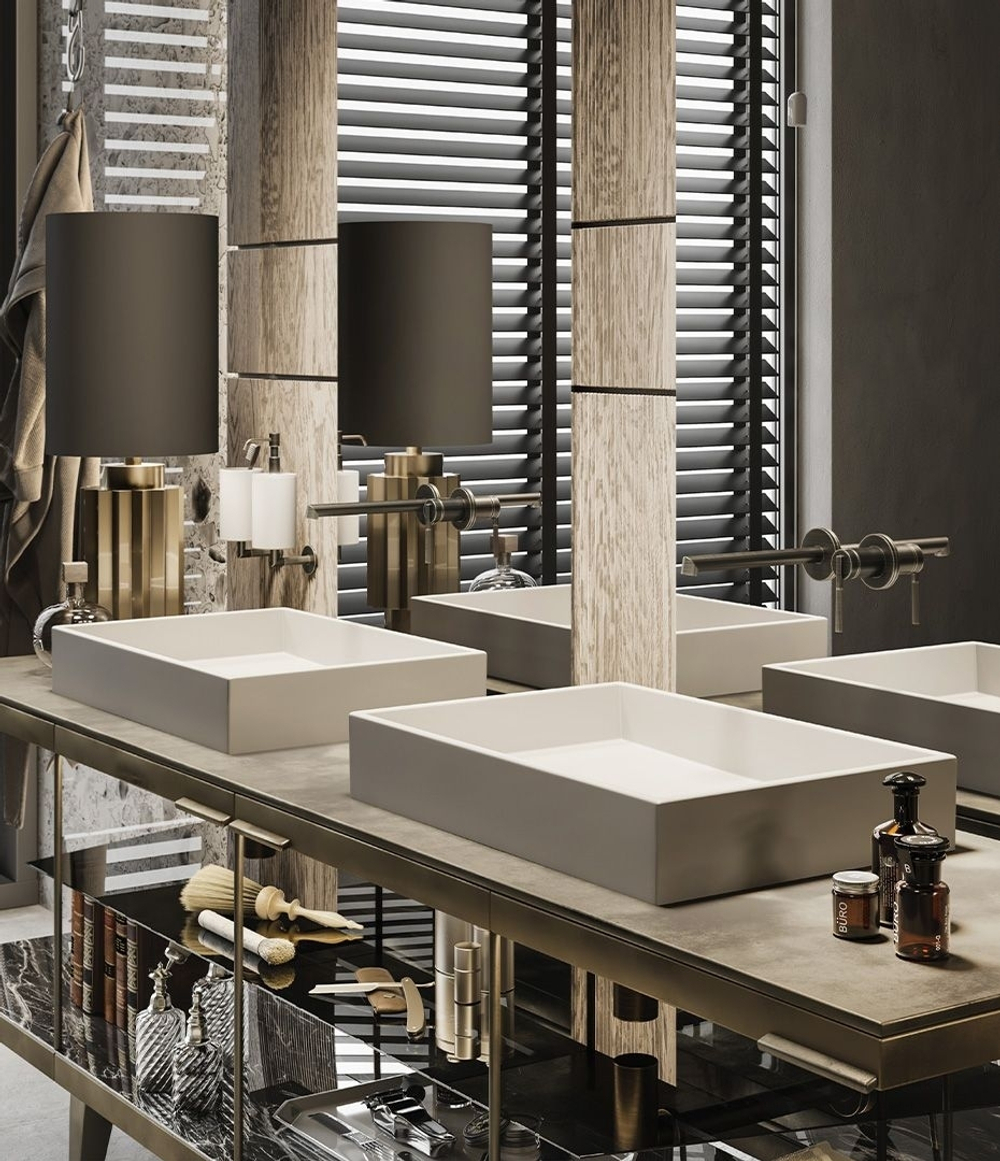 Дозатор Gessi Ingranaggio, настенный, цвет White/Copper PVD