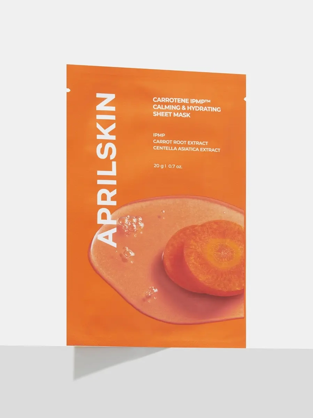APRILSKIN Успокаивающая тканевая маска с бета-каротином и пантенолом Carrotene IPMP™ Calming&Hydrating Sheet Mask 20 гр