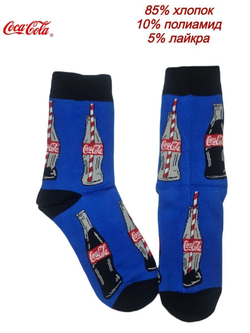 Носки КОКА-КОЛА черный 40-45 25-29.5