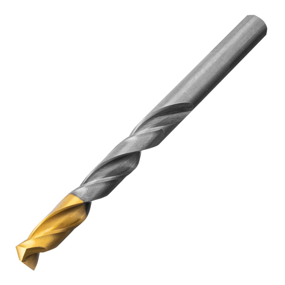 Набор сверл по металлу, 1-10 мм, Р6М5-TiN, Golden Tip, 10 шт Denzel