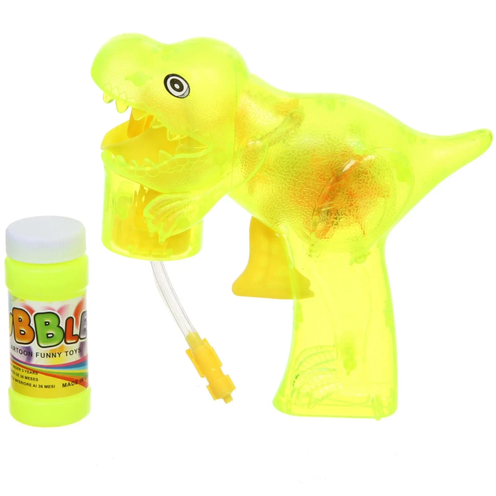 Мыльные пузыри «Динозавр» 16*15 см, 50 мл, механический генератор, с подсветкой, цвет микс