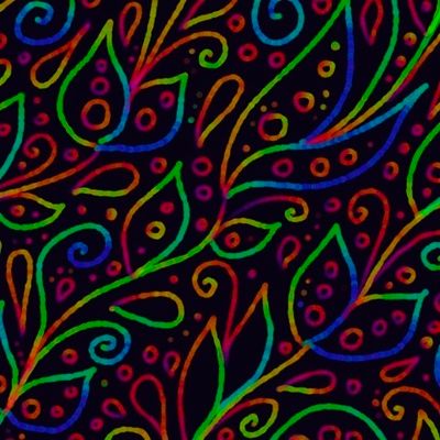 Разноцветный узор на темном