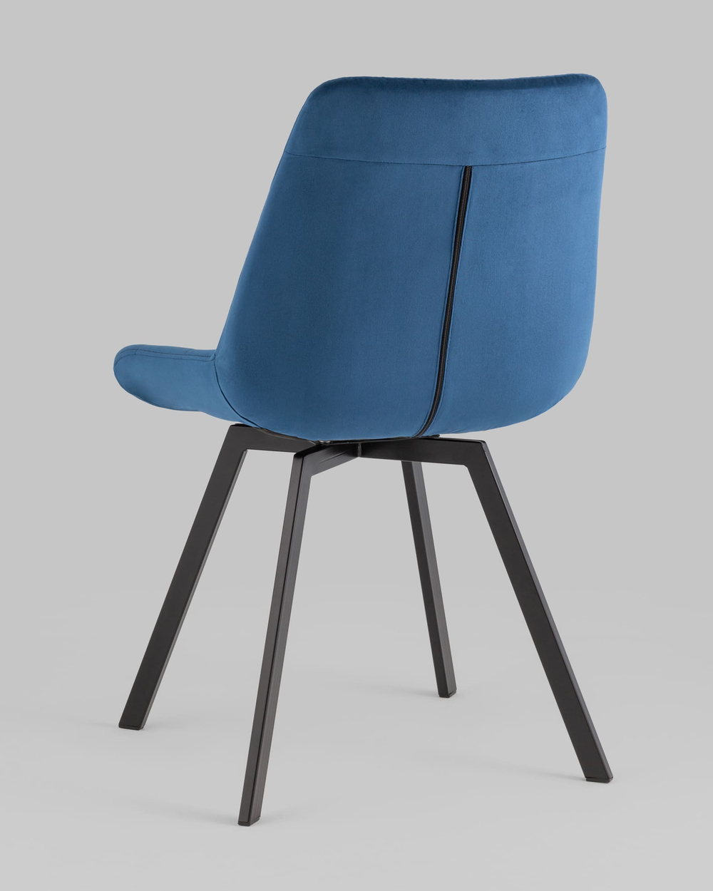 Стул вращающийся Флекс велюр синий