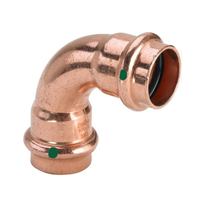 Угол пресс 90 град. медь. Viega BB 90 Profipress.  SC-Contur, 15 мм, медь